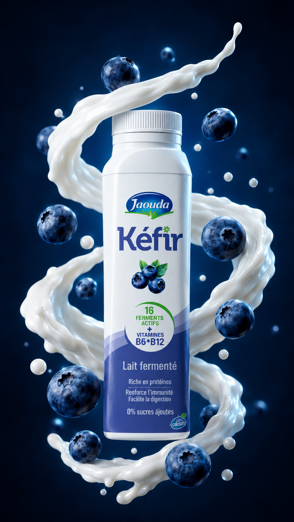 Kefir Blueberry campaign still